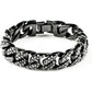 Mens Womens Cuban Link Bracelet Hip Hop Bracelet Gold Chain Bracelet Iced Out Curb Cuban 18k Gold Plated Bracelet With Clear Rhinestones (A-T-Black-8.74in)