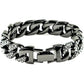 Mens Womens Cuban Link Bracelet Hip Hop Bracelet Gold Chain Bracelet Iced Out Curb Cuban 18k Gold Plated Bracelet With Clear Rhinestones (A-T-Black-8.74in)