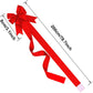 6 Pieces Christmas Cabinet Ribbons Bows Large Christmas Door Ribbon Cabinet Bows for Xmas Holidays Party Supplies (Red)
