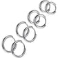 4 Pairs Stainless Steel Huggie Hoop Earrings Silver Small Hoop Earring For Women Men Mini 8mm 10mm 12mm 14mm Cartilage Helix Lobes Hinged Sleeper Earrings For Multiple Piercings
