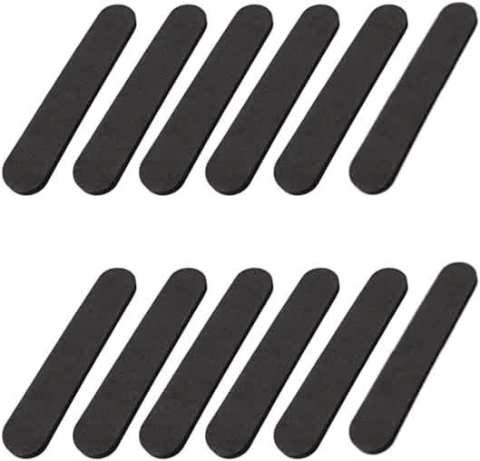 12pcs Hat Size Tape Hat Size Reducer Inserts Liner Foam Reducing Sizing Tape Sizer Self Adhesive for Hats Caps Make Smaller Sweatband Black