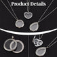 3 Styles Locket Pendant Necklace 304 Stainless Steel Memory Floating Charms Round Memory Necklace Teardrop Heart Pendant Buckle Closure for Women Friendship Necklace Memory Nostalgic