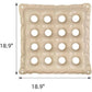 Inflatable Seat Cushions for Pressure Relief, Wheelchair Air Cushion for Bed Sore, Comfortable Waffle Pads，Cream 17x17inch