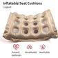 Inflatable Seat Cushions for Pressure Relief, Wheelchair Air Cushion for Bed Sore, Comfortable Waffle Pads，Cream 17x17inch