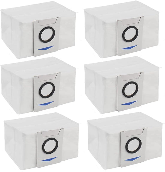 Dust Bags Spare Part for Ecovacs Deebot X1 X1 Plus T10 T10 Plus Robot Vacuum Cleaner Replacement Dust Garbage Bag Accessories (6 Pcs)