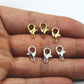 50 Pieces Stainless Steel Lobster Claw Clasps, Silver & Gold Bracelet Necklace Clasps Findings for DIY Jewelry Making(21x12mm)