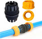 3 PCS Garden Hose Repair Kit Durable Hose Repair Connector Extender 3/4" or 5/8" Water Hose Connectors Water Hose Repair Hose Mender for Garden Hose Pipe Quick Repair Connection Yellow
