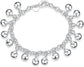 OSIRIDEH2 Bell Bracelet 925 Sterling Silver Bells Sounds Bead Chain Bracelet for Women Wedding Engagement Party Jewelry Jingling Bracelets bracelet