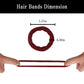 10 Pieces Thick Hair Ties Seamless Elastic Hair Ties for Women, Girls Hair Accessories Colorful Ponytail Holders with Pattern Texture No Crease Soft Hair Bands for Thick Thin and Curly Hair 10 Styles