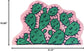 Monstera Leaf Non Slip Soft Kids Playmat Nursery Door Mat Area Rugs Luxury Plush Kids Game Play Carpet Bathroom Rugs Bathmat Shower Decor (Cactus)