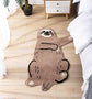 Cute Soft Small Sloth Shaped Mat for Bathroom,Showroom Bathmat,Non-Slip Bath Rugs,Play Carpet Area Rug for Kids,Photography Props (25.6X39.4&