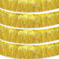 Gold Parade Float Fringe,Tinsel Streamers Banners,Tinsel Fringe Banners,for Party Decoration Parade Float Decorations Graduation Ceremony Decorations Festival Celebration,11.8 in x 9.8 ft,4pack