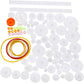 75pcs Mixed Plastic Gearbox Rack Pulley Belt Worm Gear Single & Double-Gear 8-56 Teeth DIY Tool for Robot Repair & Toy Car DIY Kit