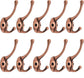 Bathroom Coat Hooks, Decorative Hanger Rack for Hanging Towel,Jacket,Handbag,Scarf,Keys,Solid Wall Mounted Home Kitchen Garage Closet Storage & Organization Hardware Accessories 10PC (Copper)