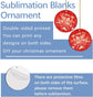 32 Pcs Round Sublimation Ornament Blanks, MDF Double Sided Sublimation Christmas Ornaments Blanks for Christmas Tree Decor DIY Crafts