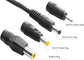 Solar Panel Connectors Compatible with M-C-4 Solar Connectors to DC Extension Cable 16AWG with DC 5.5mmx2.1mm, DC3.5x1.35mm,DC5.5x2.5mm and DC8mm Adapter for Portable Power Station Solar Generators