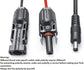 Solar Panel Connectors Compatible with M-C-4 Solar Connectors to DC Extension Cable 16AWG with DC 5.5mmx2.1mm, DC3.5x1.35mm,DC5.5x2.5mm and DC8mm Adapter for Portable Power Station Solar Generators