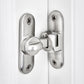 Silvery Barn Door Latches,90/180 Degree Gate Lock,Flip Gate Latches Hardware,Zinc Alloy Right Angle Door Lock Latch,Door Security Sliding Door Latch Lock for Cabinets,Bathroom Silvery_1 Pack