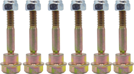 （Pack of 6 ） 580790401 588077502 Replacement Shear Bolts & Nuts Kit for Husqvarna 539976978, 595086601 2 Stage Snow Blowers/Snow Throwers 570XP 575XP 576XP