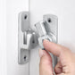 Silvery Barn Door Latches,90/180 Degree Gate Lock,Aluminum Alloy Right Angle Door Lock Latch,Flip Gate Latches Hardware,Door Security Sliding Door Latch Lock fo Cabinets,Barn Door,Bathroom  Silvery