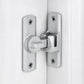 Silvery Barn Door Latches,90/180 Degree Gate Lock,Aluminum Alloy Right Angle Door Lock Latch,Flip Gate Latches Hardware,Door Security Sliding Door Latch Lock fo Cabinets,Barn Door,Bathroom  Silvery