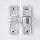 Silvery Barn Door Latches,90/180 Degree Gate Lock,Aluminum Alloy Right Angle Door Lock Latch,Flip Gate Latches Hardware,Door Security Sliding Door Latch Lock fo Cabinets,Barn Door,Bathroom  Silvery