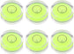 Small Circular Bubble Levels,6Pcs 0.98x0.39inch Levels Measuring Layout Tools Standards for Workshop Camera Tripod Turntable Automount Telescope
