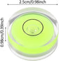 Small Circular Bubble Levels,6Pcs 0.98x0.39inch Levels Measuring Layout Tools Standards for Workshop Camera Tripod Turntable Automount Telescope