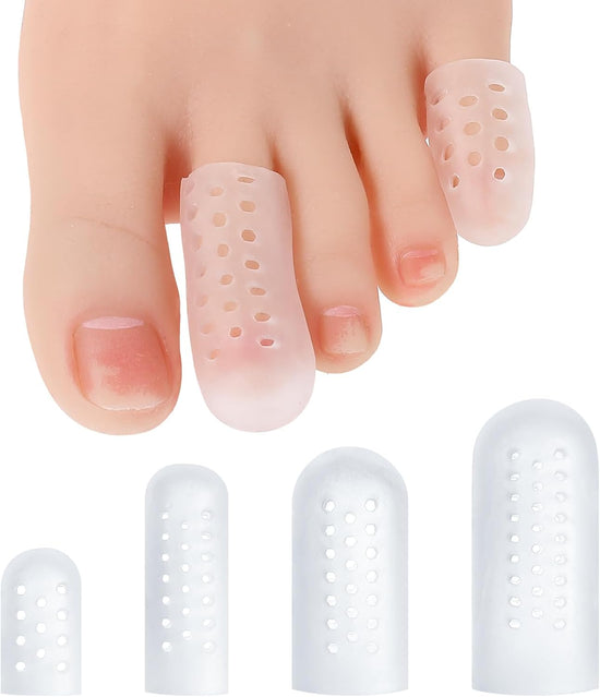 16 Pcs Gel Toe Protectors, Silicone Toe Caps Protectors for Women and Men Toe Covers Guards Sleeves for Pain Relief Shoes Cushions for Blisters and Corns