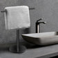 Hand Towel Holder Stand for Bathroom Vanity Countertop Matte Black T-Shape Towel Bar Rack Stand Towel Bar for Bathroom Kitchen  Matte Black    Matte Black