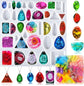 Resin Molds Jewelry, 38 Cavities Pendant Silicone Molds for Epoxy with 40Pcs Jump Rings, DIY Resin Casting for Pendant, Earrings, Necklace, Keychains Classic Teardrop Molds  Classic Teardrop Molds