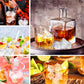 7 Shapes DND Dice Whisky Ice Cubes Mold, 3D Dice Mold DND Accessories For Whiskey Cocktail Summer Ice Drink, Funny DND Gifts For Table Game Lovers Transparent  Transparent