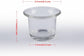 Clear Chunky Glass Lip Votive Candle Holders Tealight Votive Cups for Wedding Proposal, Spa, Aromatherapy, Meditation, 6 Counts by Shxstore Clear
