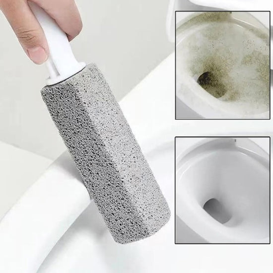 Pumice Toilet Brush Household Toilet Bowl Cleaning Limesc - Gray 3.8*3.8*23.5CM
