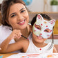 Cat Mask, Cat Mask 15 pcs Half Fox Mask White Therian Mask Diy Paintable Blank Mask for Holloween, Masquerade Party, Cosplay