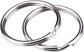 100 pcs 25 mm round key rings