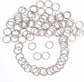 100 pcs 25 mm round key rings