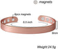 PIAO Copper Magnetic Bracelet for Men and Women, Relieves Arthritis, Carpal Tunnel Syndrome and Joint Pain. Copper Magnetic Bracelet for Men and Women 8pcs Magnets