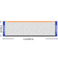Portable Foldable Standard Professional Badminton Net Indoor Outdoor White 5.1m