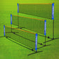 Portable Foldable Standard Professional Badminton Net Indoor Outdoor White 5.1m