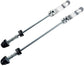 MTB Quick Release Skewer 145mm/180mm Front Rear Wheel Hub Axle QR Clamp Bolt Lever Pair Silver Compatible with Mountain and Road Bike