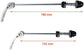 MTB Quick Release Skewer 145mm/180mm Front Rear Wheel Hub Axle QR Clamp Bolt Lever Pair Silver Compatible with Mountain and Road Bike