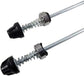 MTB Quick Release Skewer 145mm/180mm Front Rear Wheel Hub Axle QR Clamp Bolt Lever Pair Silver Compatible with Mountain and Road Bike