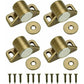 4 pcs magnets for cabinet doors, magnetic door lock, magnetic door closer with 4 washers and 12 screws, magnetic cabinet closure for furniture, wardrobe, cupboard