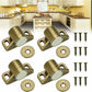 4 pcs magnets for cabinet doors, magnetic door lock, magnetic door closer with 4 washers and 12 screws, magnetic cabinet closure for furniture, wardrobe, cupboard