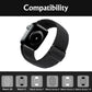 Compatible with Apple Watch Band 41mm 40mm 38mm Adjustable Stretchy Sport Strap for Men Women Black