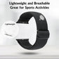 Compatible with Apple Watch Band 41mm 40mm 38mm Adjustable Stretchy Sport Strap for Men Women Black