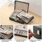 Jewelry Box Jewelry PU Leather Storage Box (Black)