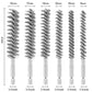 6-Piece Wire Brush Set for Drills, Multiple Sizes for Cleaning, Compatible with Most Brands