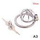 Stainless Steel Male Chastity Cage with 50mm Ring